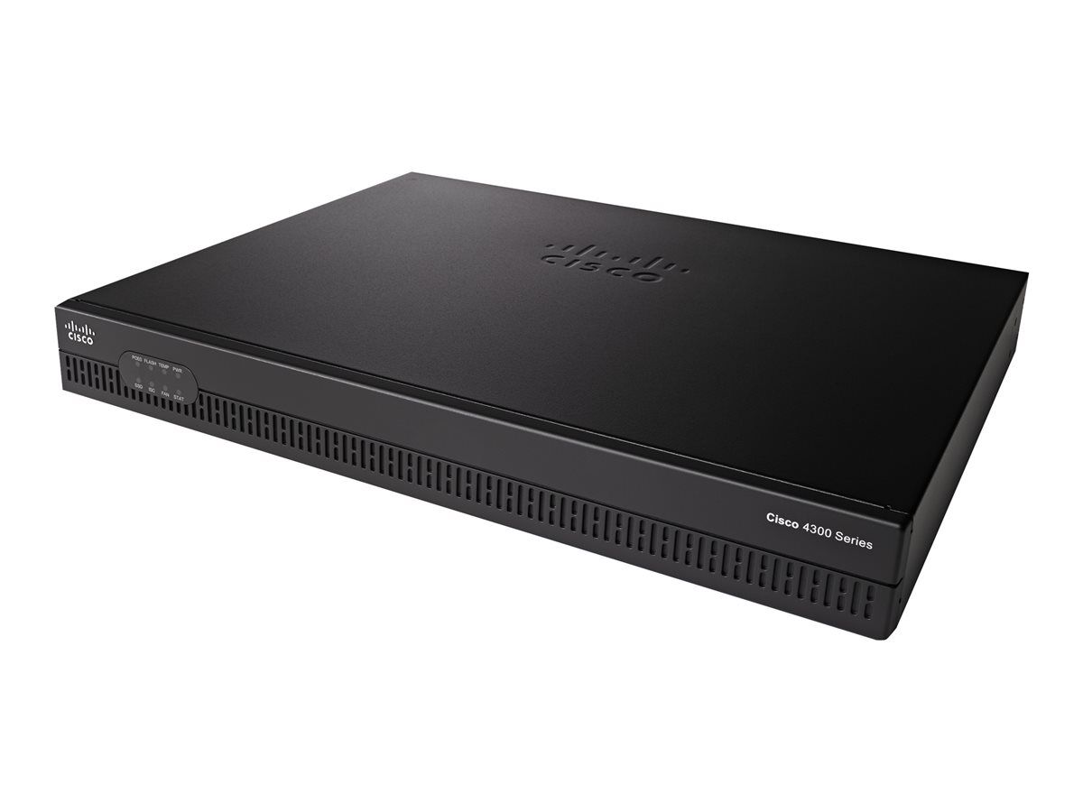Routador Cisco Integrado de Servicios 4321 - Rutador 1 GbE - 2 puertos WAN - Montable en rack