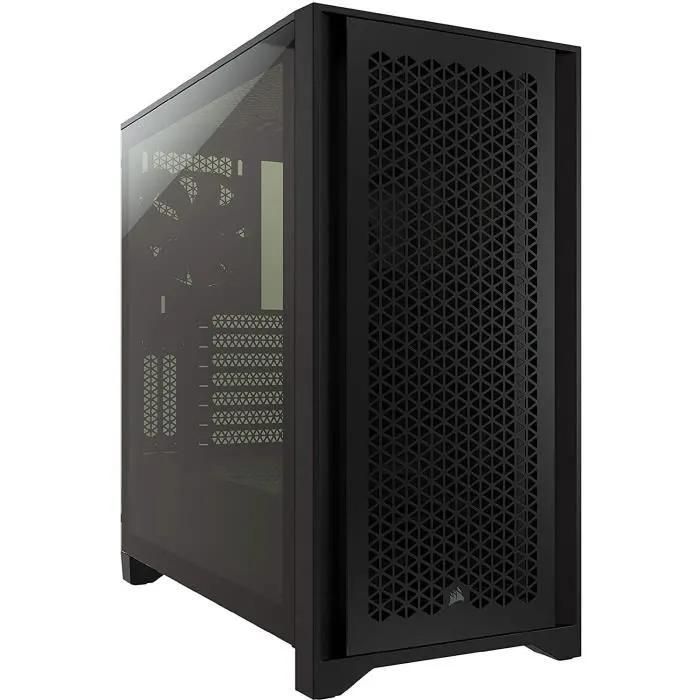 Corsair 4000D Airflow - Mid-Tower Case - Black - ATX, Tempered Glass Side Panel, No Power Supply, USB/Audio