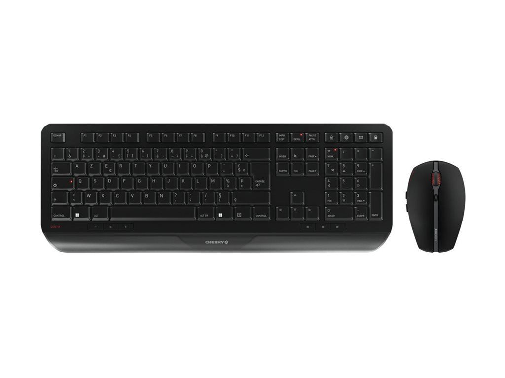 Cherry Gentix Desktop - Wireless Keyboard and Mouse Set - 2.4GHz - Black