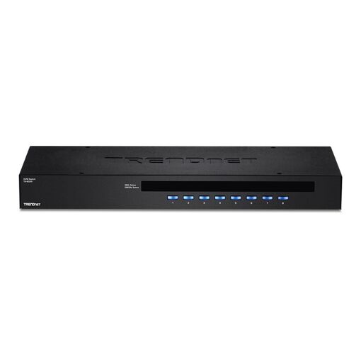 Trendnet TK 803R - KVM Switch - 8 x KVM Ports - 1 Local User - Rack Mountable - TAA Compliant