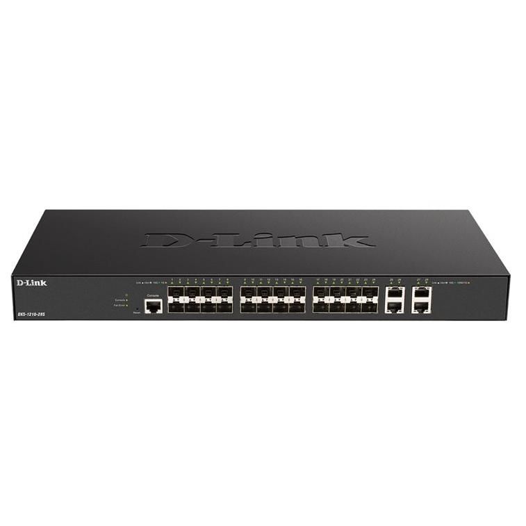 D-Link DXS 1210-28S - Switch - Intelligent - 24x 10GBase-X + 4x 10Gb Ethernet - Rack-mount