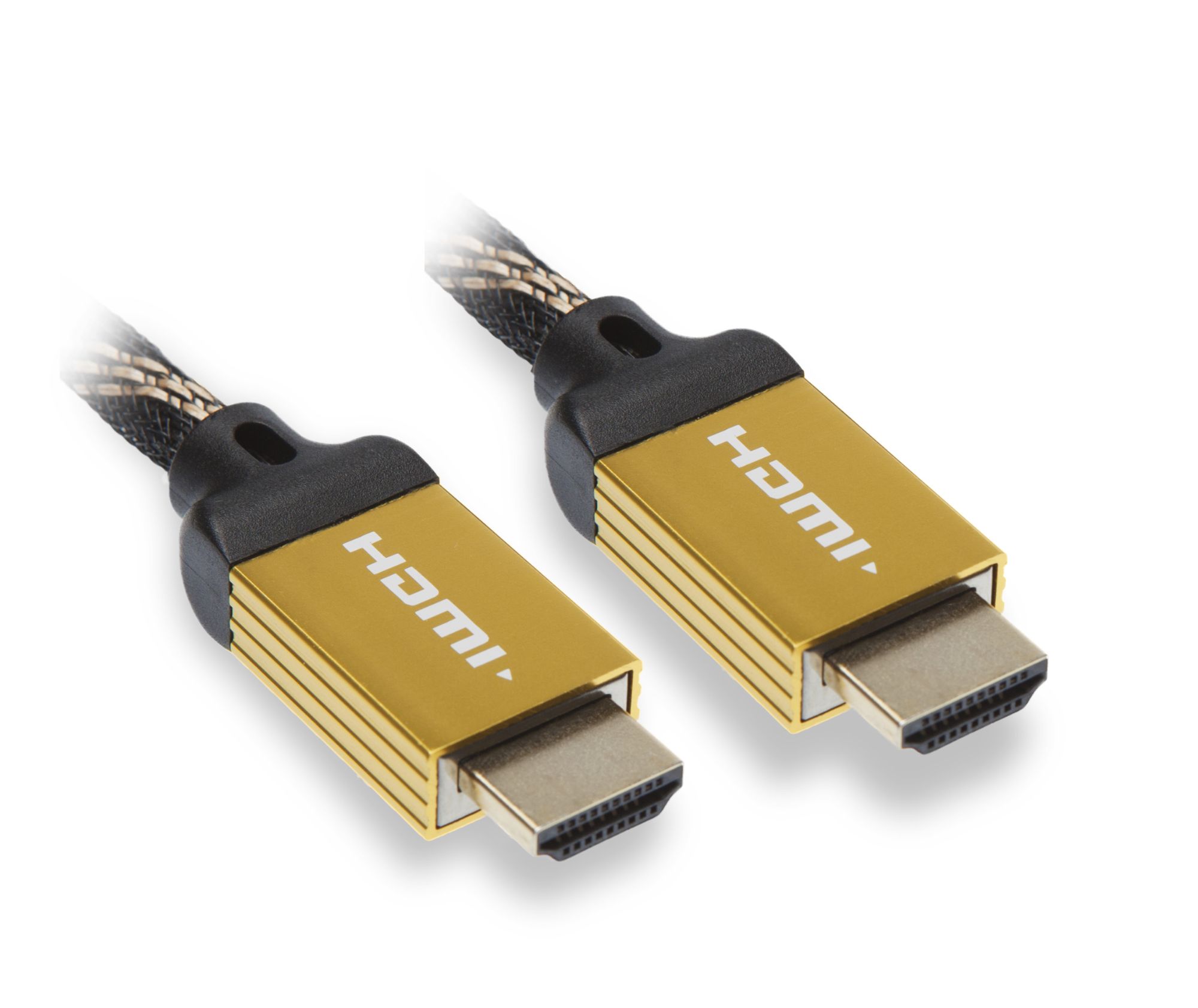 Cable HDMI de alta velocidad APM - 1,8 m, bicolore, con soporte para 4K