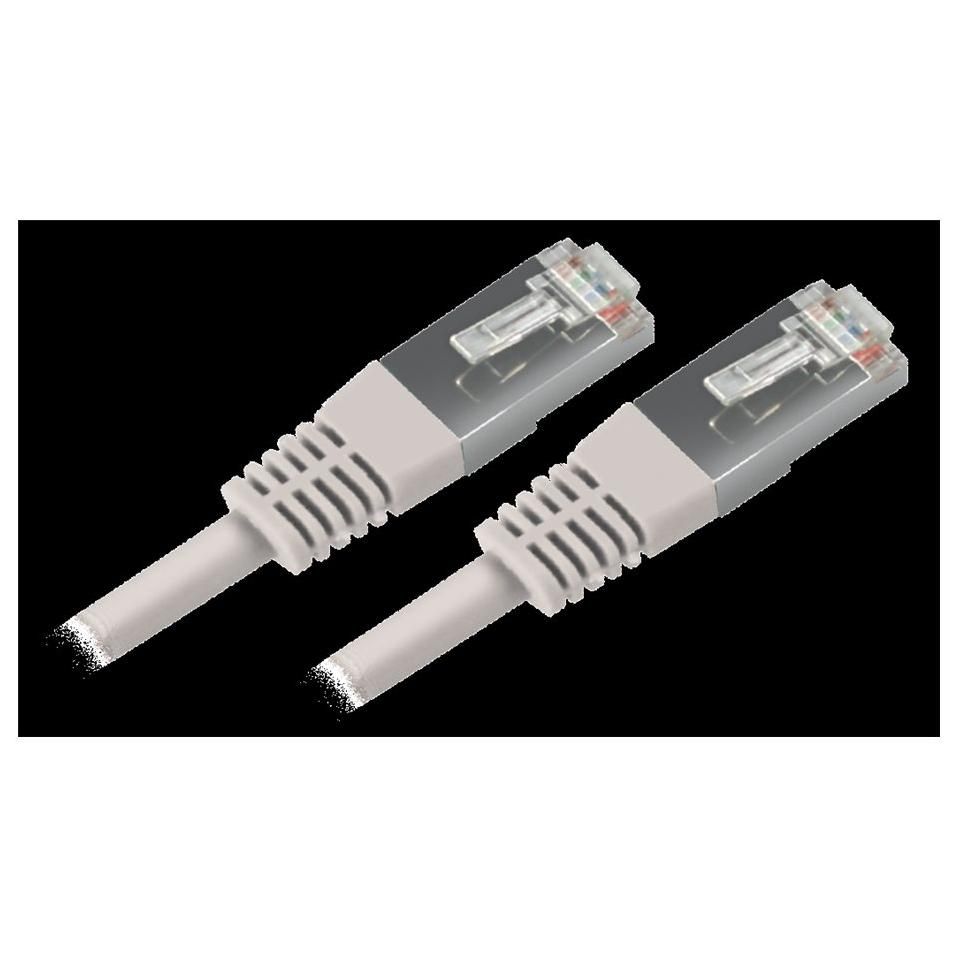 APM Network Cable - 15m, Cat 6, Screened Twisted Pair (F/UTP) - RJ-45 Male to RJ-45 Male - White