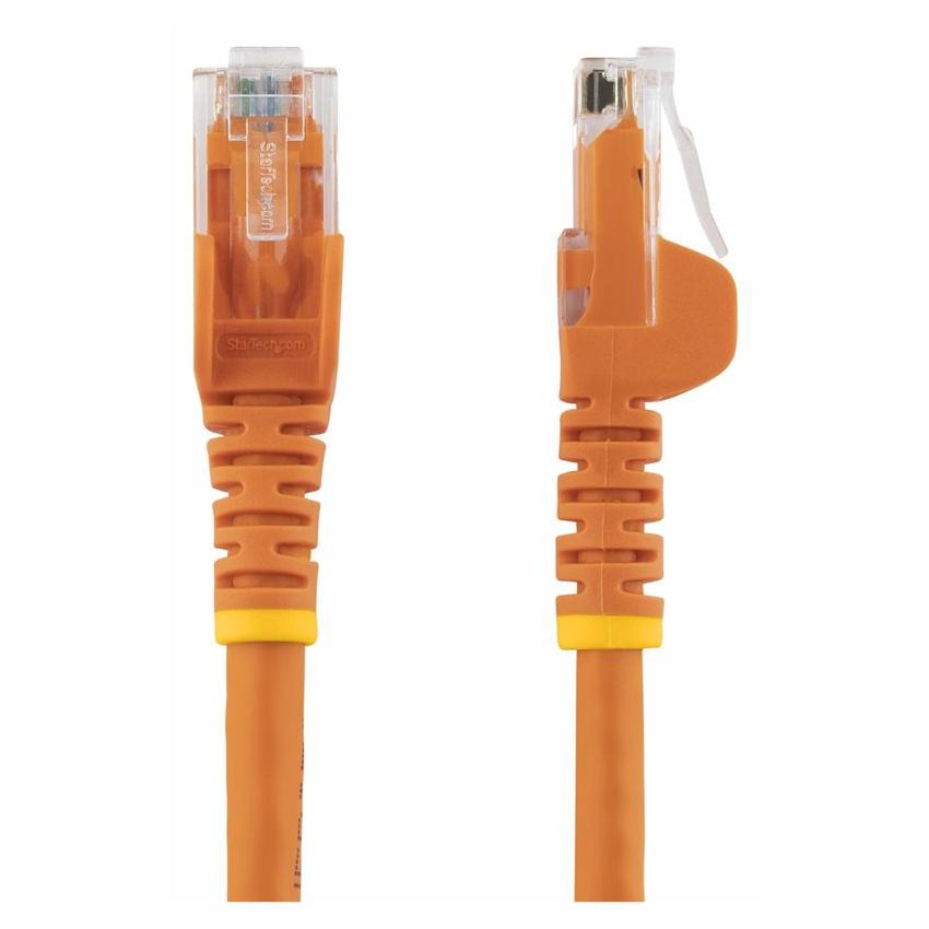 StarTech 1m CAT6 Ethernet Cable, 10 Gigabit, Snagless, PoE, Orange