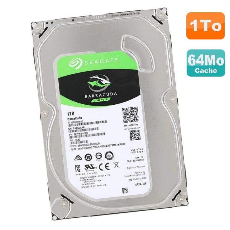 Seagate Barracuda Compute 1TB Internal Hard Drive 3.5" SATA