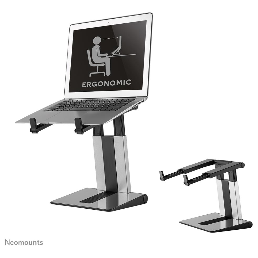 Neomounts Laptop Stand NSLS200 - Adjustable Height - Foldable - Compact - Universal