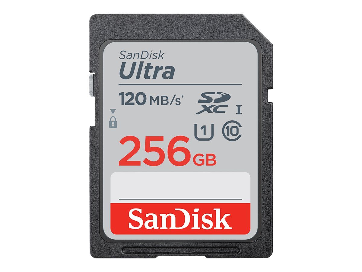 SanDisk Ultra Flash Memory Card - 256GB - UHS-I U1 / Class 10 - SDXC UHS-I