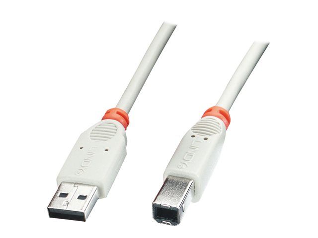 Câble USB Lindy - 5 m, USB 2.0, Type M vers Type B