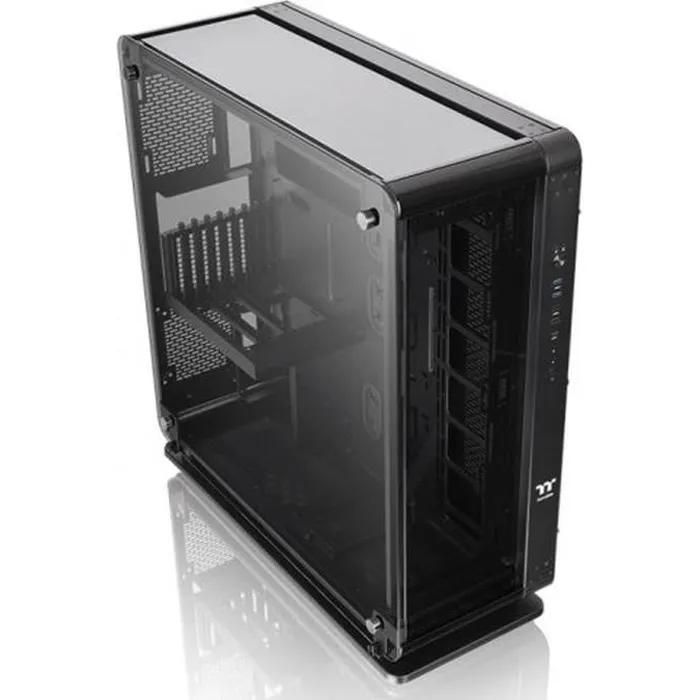 Thermaltake Core P8 Tempered Glass Case - ATX Mid-Tower - Tempered Glass Side Panel - Black - USB/Audio