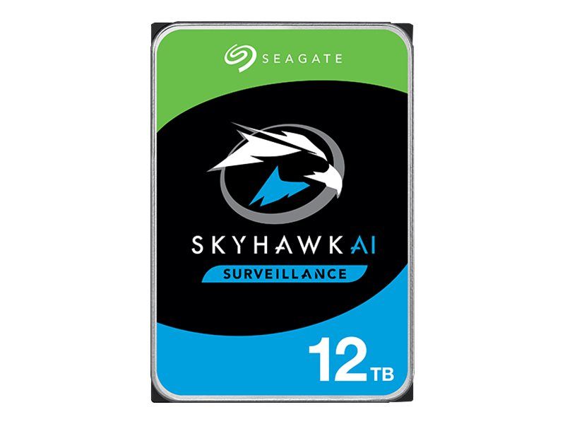 Seagate SkyHawk AI 12TB Internal Hard Drive - 3.5" SATA 6Gb/s with 256MB Buffer and 3-Year Seagate Rescue Data Recovery