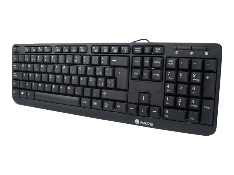 NGS Funky V3 Keyboard - USB - Black
