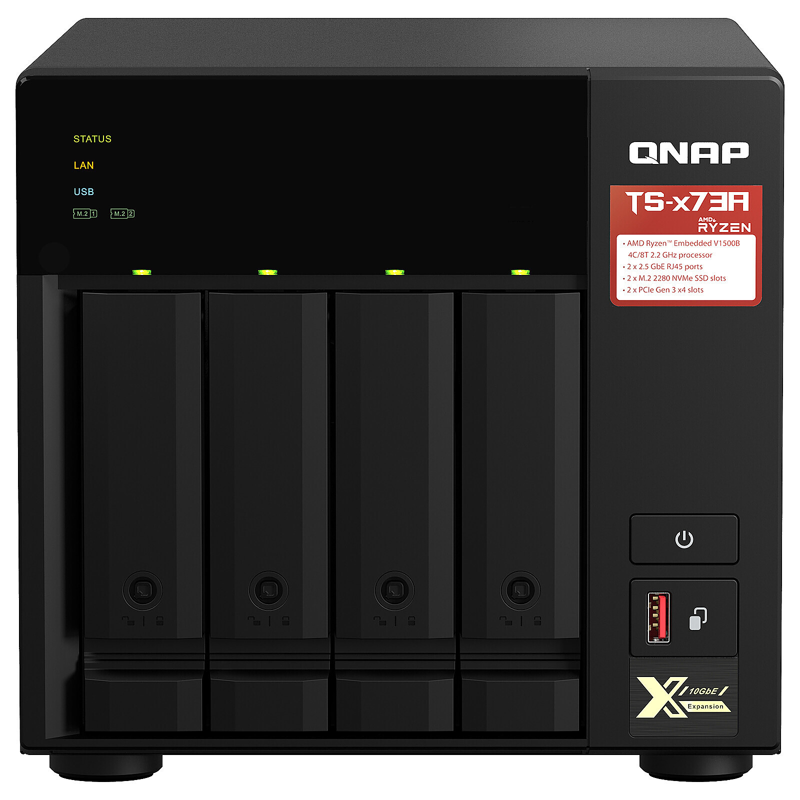 QNAP TS-473A-SW5T + QSW-1105-5T