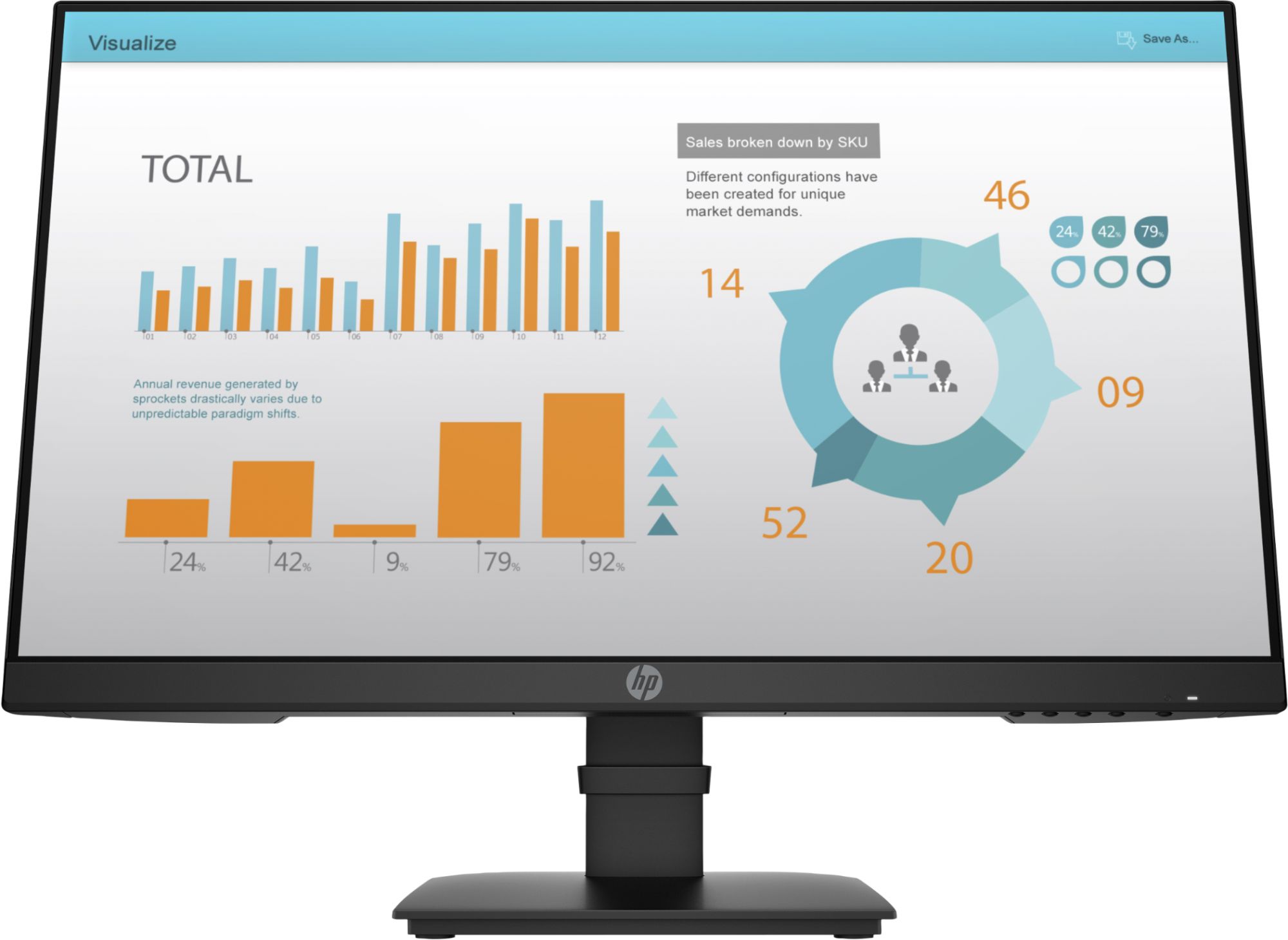 HP P24 G4 - 23.8" Full HD LED Monitor (Black)