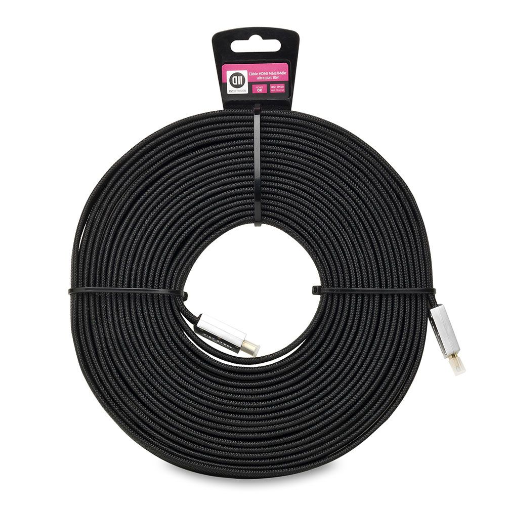 D2 Diffusion Ultra Flat HDMI Male to Male Cable 10m