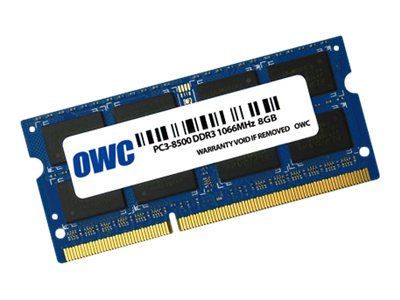 Other World Computing 8GB DDR3 SO-DIMM Module (204-pin, 1066MHz/PC3-8500, CL7, 1.5V, Unbuffered, Non-ECC)