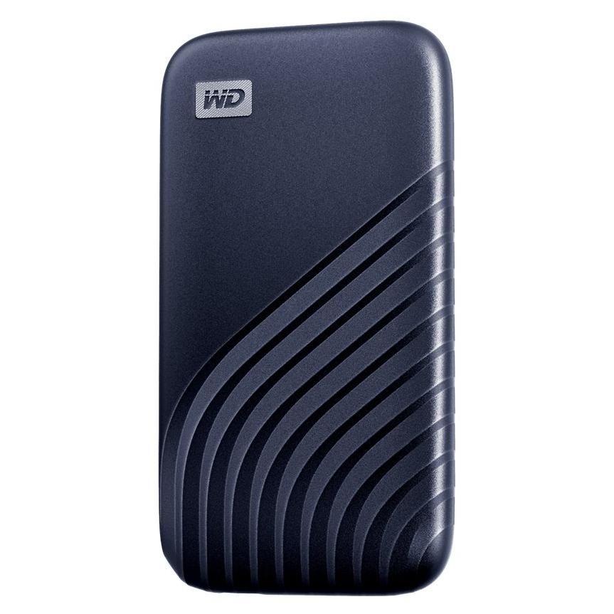SSD portátil WD My Passport - 2 TB, cifrado, USB-C, 3.2 Gen 2, cifrado AES de 256 bits, azul noche