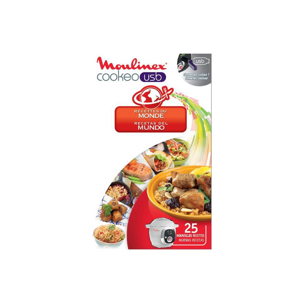 Cookeo USB Flash Drive with 25 Global Recipes, Moulinex XA600111