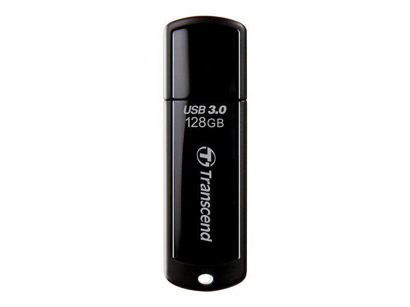 Transcend JetFlash 700 USB Drive - 128GB - USB 3.0 - Black