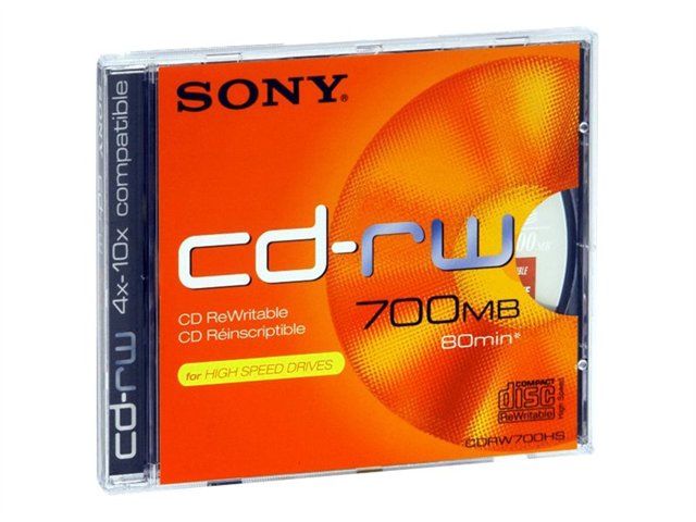 Sony CDRW700HSA 4x/10x CD-RW - 700MB (80 minutes)