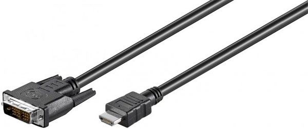Cable adaptador Wentronic MMK 630-0100 - DVI-D a HDMI - 1 m