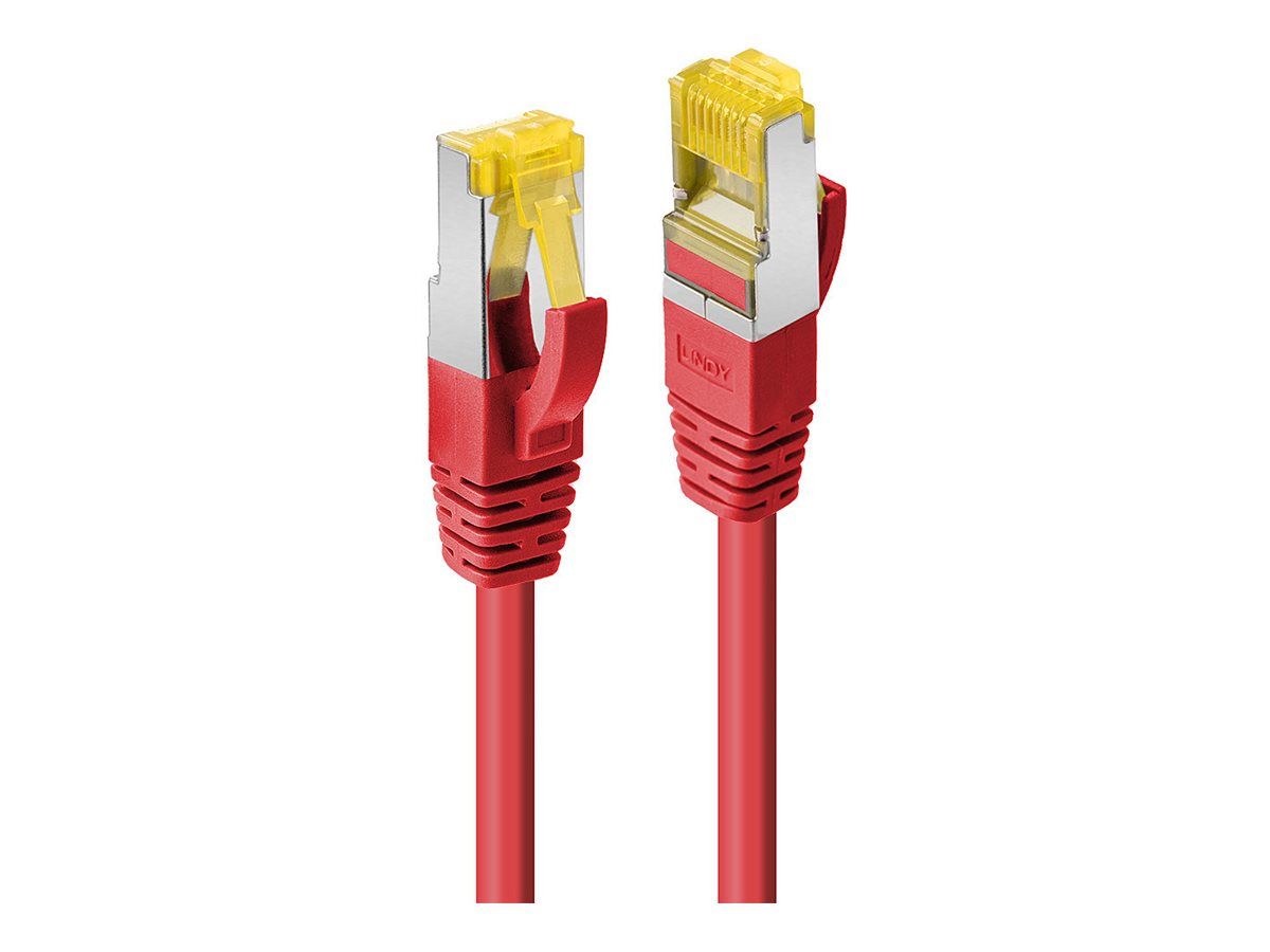 Lindy RJ-45 to RJ-45 Cable - 10m - SFTP, PiMF - CAT 7/CAT 6a - Halogen and Hook Free - Red