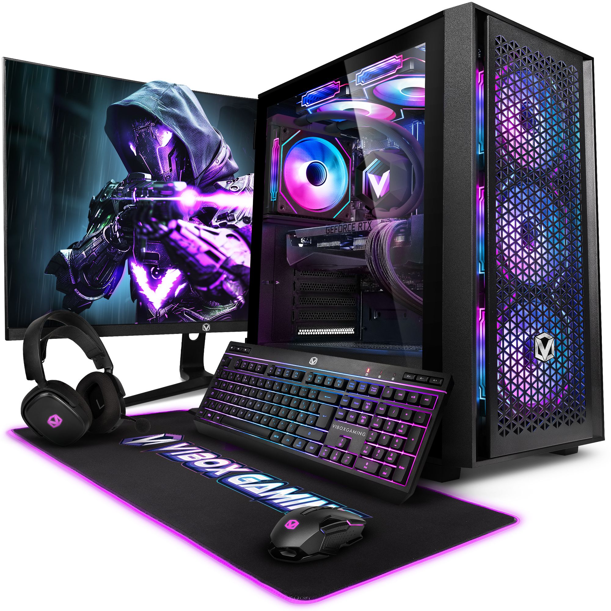 PC Gamer Vibox Completo - i9 12900KF 5.2 GHz - RTX 5070 12GB - 32GB RAM - 1TB NVMe - Windows 11 - WiFi