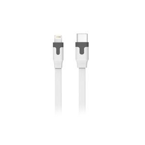 Innov8 Group Lightning Cable - 1m, White Flat USB-C to Lightning Male