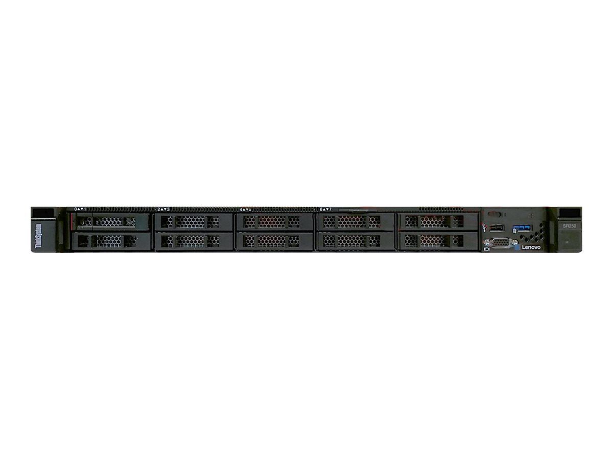 Serveur Lenovo ThinkSystem SR250 - Processeur Xeon E-2278G, 3,4 GHz, 16 Go RAM, Matrice Graphique Matrox G200
