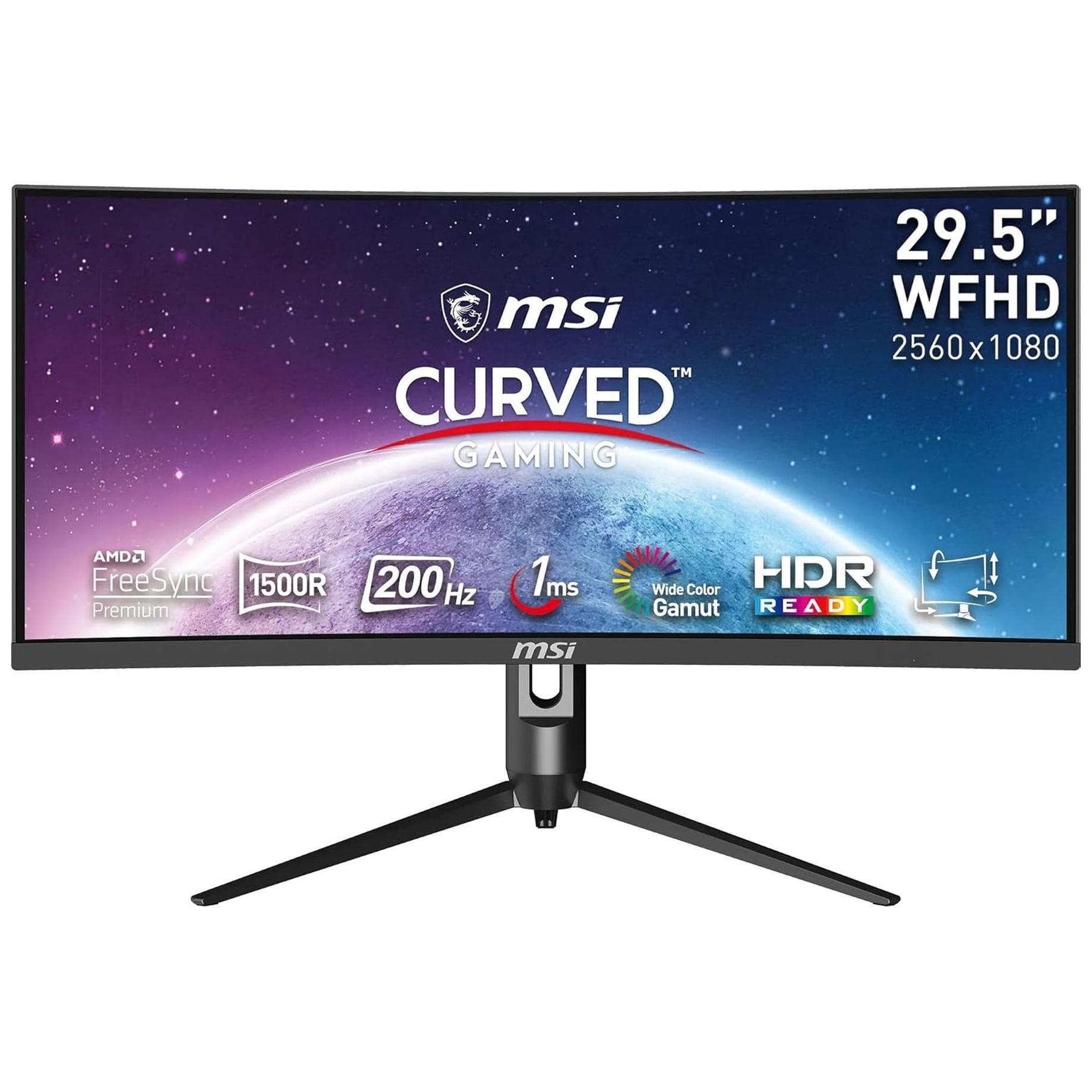 MSI Optix MAG301CR2 - 30" Curved Gaming Monitor - QHD (2560x1080) - 200Hz - VA - 300cd/m² - 1ms Response Time