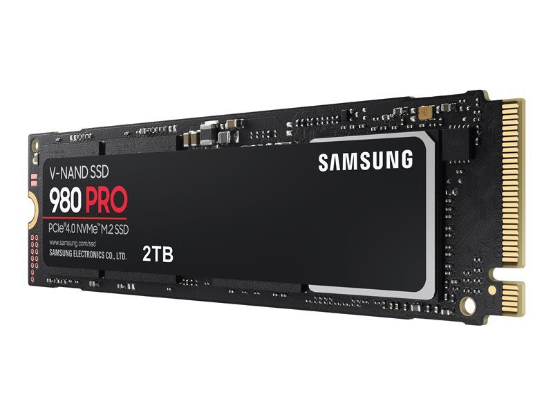Samsung 980 PRO 2TB SSD - M.2 2280 - PCIe 4.0 x4 (NVMe) - 2GB Buffer - AES 256-bit Encryption