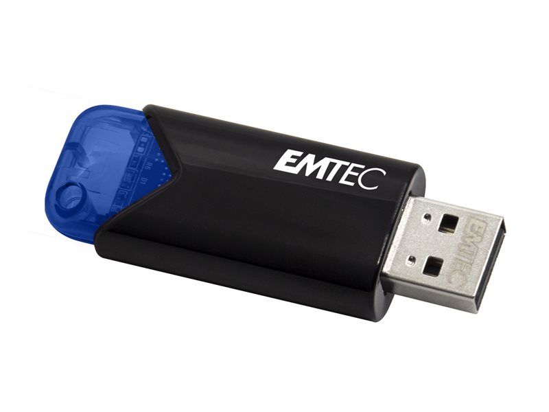 Dexxon Click Easy 3.2 USB Flash Drive - 32GB - USB 3.2 Gen 1 - Blue, Black