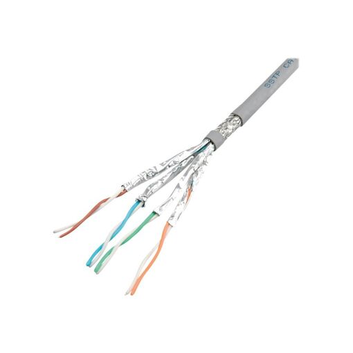 Cable Solido Secomp Roline SFTP Cat 7, 300m, Libre de Halogeno, Gris