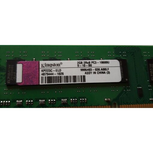 Kit de memoria RAM Kingston 2GB DDR3 PC3-10600U (2Rx8)