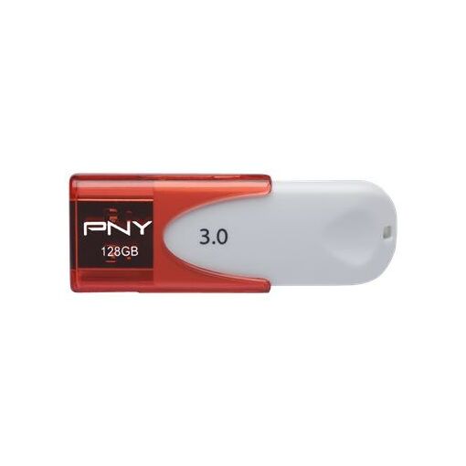 Unidad USB PNY Attaché 4 128 GB - Rojo Blanco