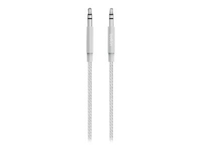 Cable Belkin MIXIT Aux - Cable de audio - Mini jack estereotípico macho a macho - 1,22 m - Plata