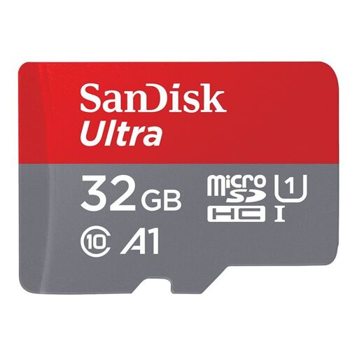 SanDisk Ultra MicroSDHC Card - 32GB (Adapter Included) A1/UHS-I U1/Class 10