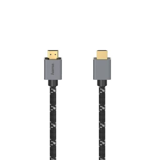 Hama High-Speed HDMI Cable, Metal, 2.0m (8K Ultra HD)