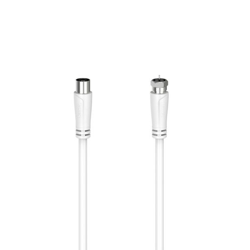 Cable de conexión SAT Hama, conector coaxial - 1,5 m, 90 dB