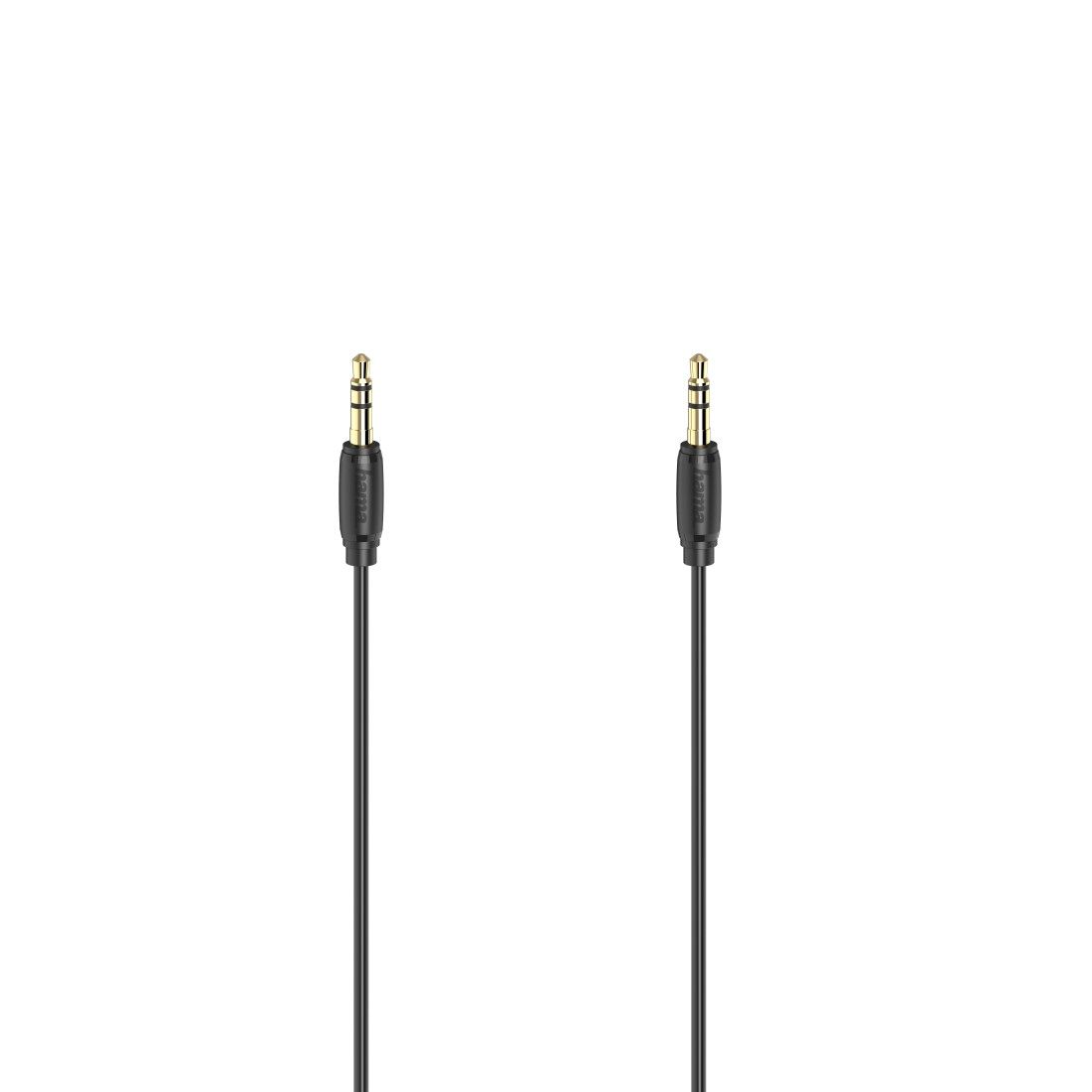 Hama 3.5mm Stereo Audio Cable, Gold Plated, Ultra-Thin, 1.5m
