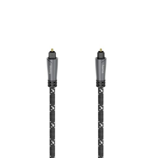Hama Optical Audio Cable with Toslink Connector, Metal, 1.5m