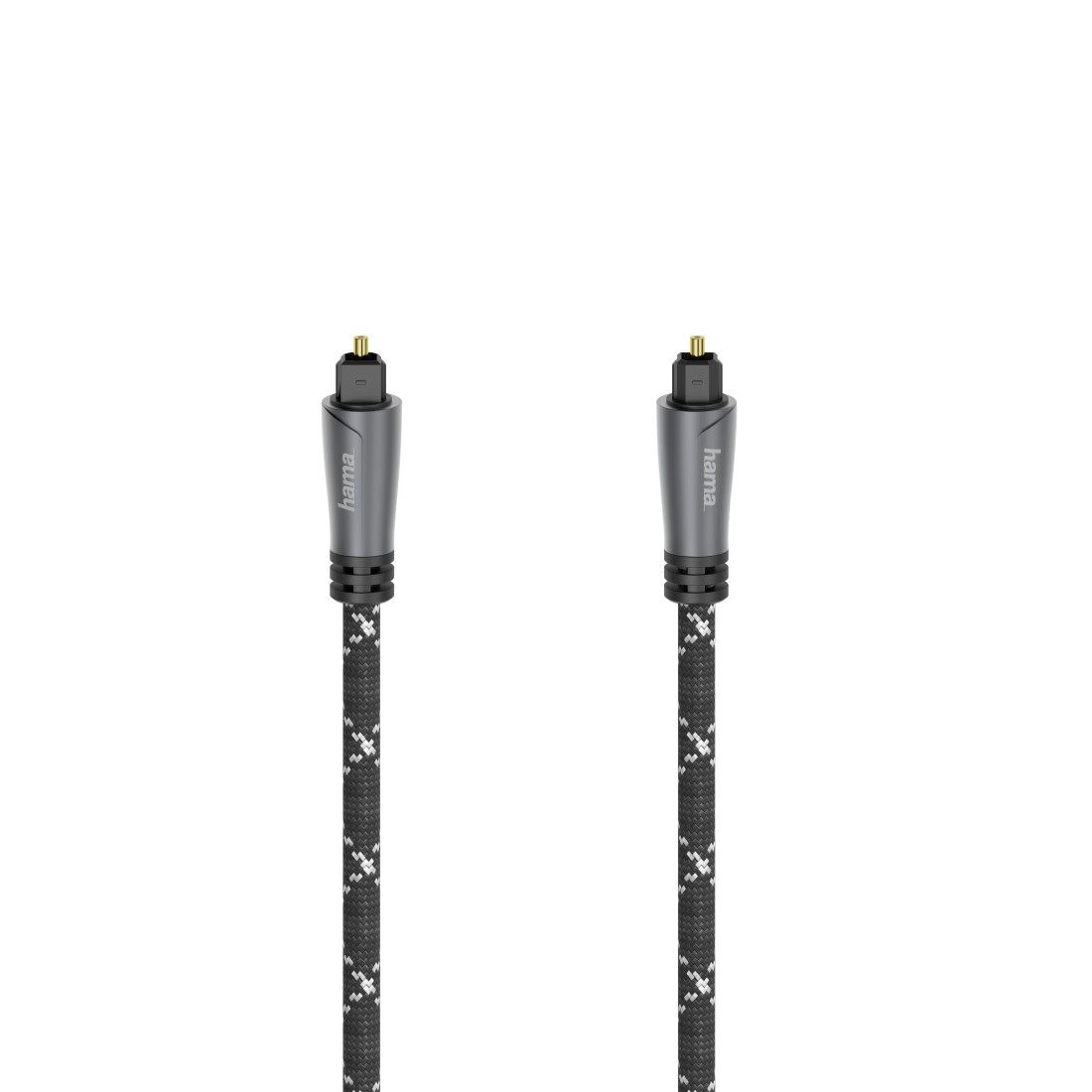 Hama Optical Audio Cable with Toslink Connector, Metal, 1.5m