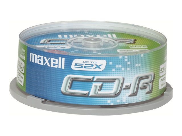 Maxell 50x CD-R 80XL - 700 MB (80 min) Velocidad de Grabación 52x Pila