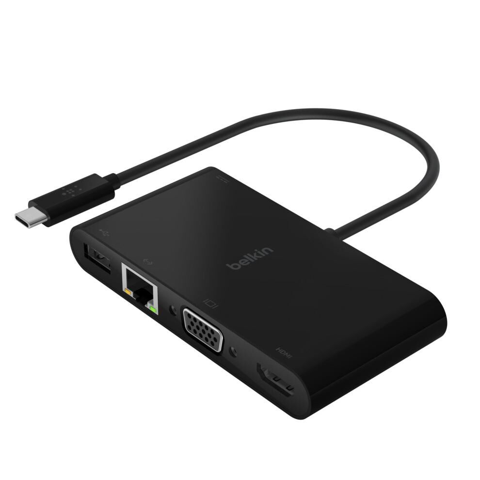 Station d'accueil Belkin USB Type-C, USB 3.2 Gen 1 (3.1 Gen 1) Noir