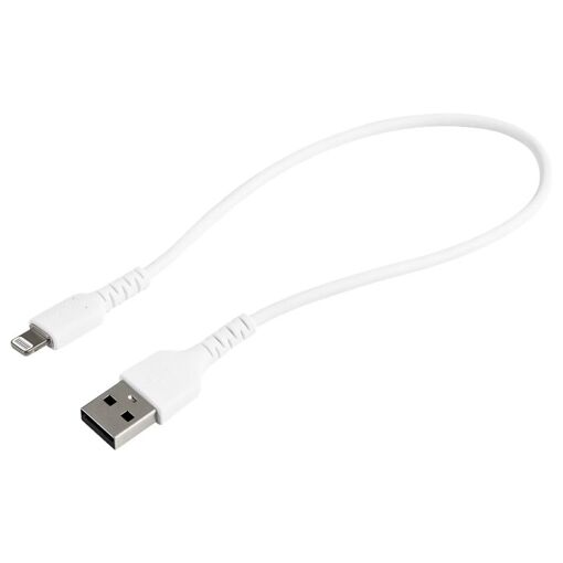 Câble Startech USB-A vers Lightning Blanc Robuste de 30 cm - Câble Lightning certifié MFi pour iPad/iPhone 12