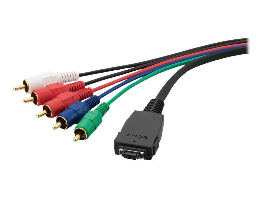 Sony VMC-MHC1 Video/Audio Cable - Component Video/Audio - RCA Male to Camera's Male Connector - 1.5m - Black
