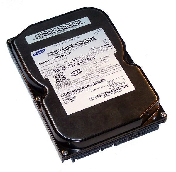 Samsung 3.5" Hard Drive - HD080HJ/P - 80GB - SATA - 7200RPM - 8MB Cache