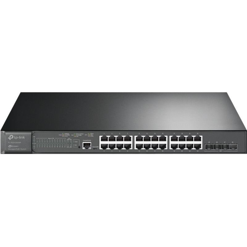 TP-Link JetStream TL-SG3428XMP - 24-Port Managed Switch with PoE+ and 10 Gigabit SFP+