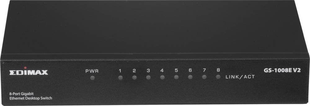 Edimax GS-1008E V2 Gigabit Ethernet Network Switch (10/100/1000) Black