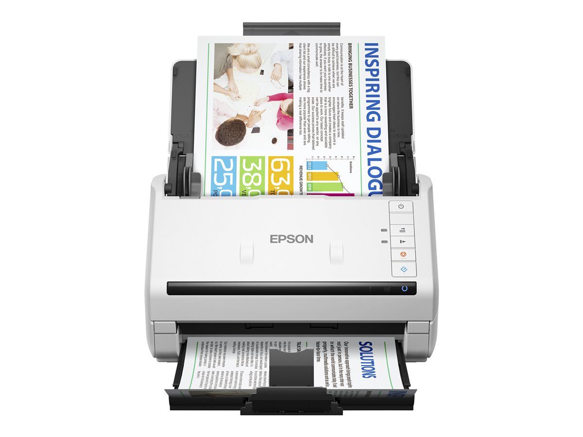 Epson WorkForce DS-530II Document Scanner - 215.9 x 6096 mm - 600 dpi - 35 ppm (Mono/Color) - Automatic Document Feeder (50 sheets) - Up to 4000 pages per day - USB 3.0