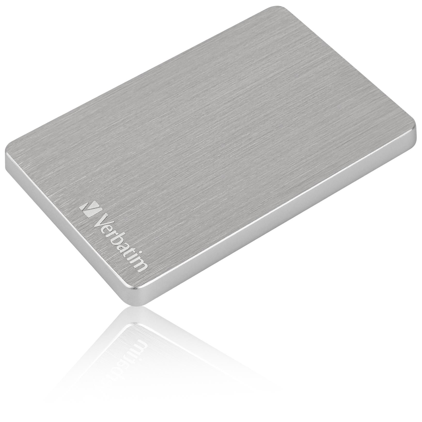 Verbatim Thin Portable Hard Drive Store 'n' Go ALU 1TB Silver